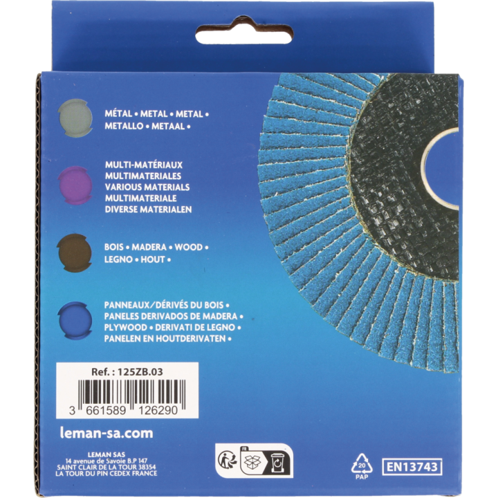 Disque À lamelles bombÉ zirconium