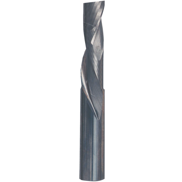 Mèche à défoncer carbure monobloc finition - spirale "positive" - 1 coupe