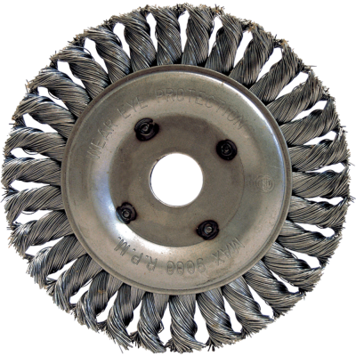 Brosse circulaire fil acier torsadÉ