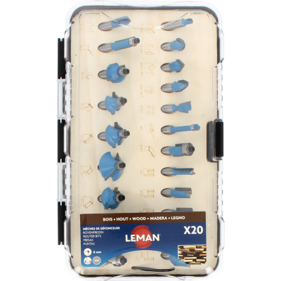 Box of 20 router bits