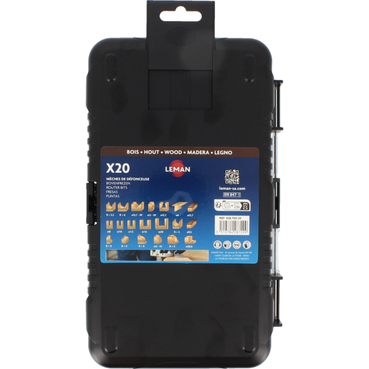 Set 20 punte per fresatrice verticale