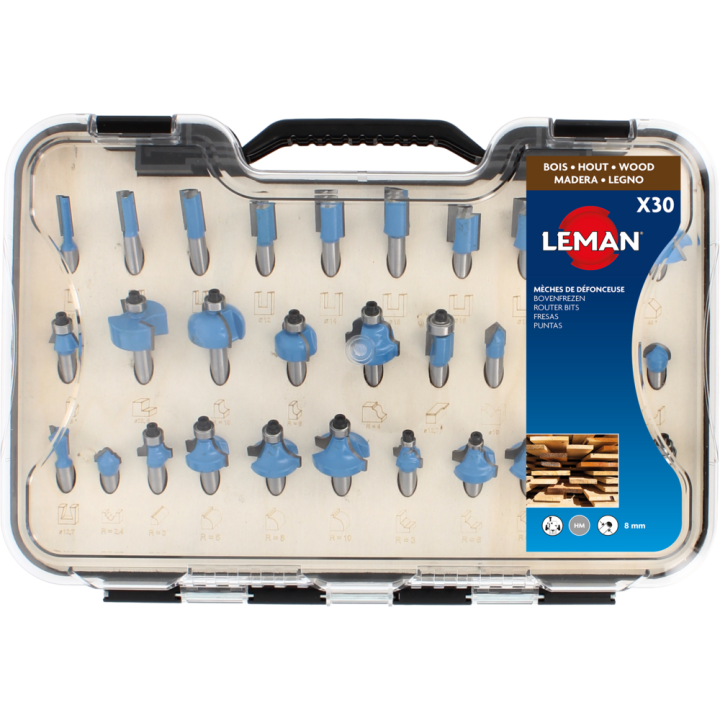 Box of 30 router bits
