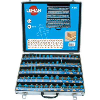 Box of 66 router bits