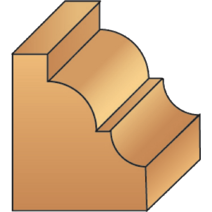 Decoratieve profielfrees + bovengeleider