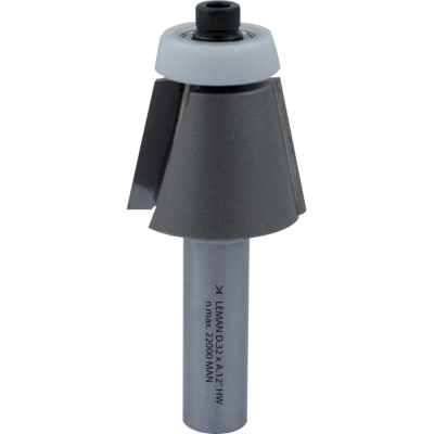 Frees voor afkanten en afschuinen +  delrin  geleider