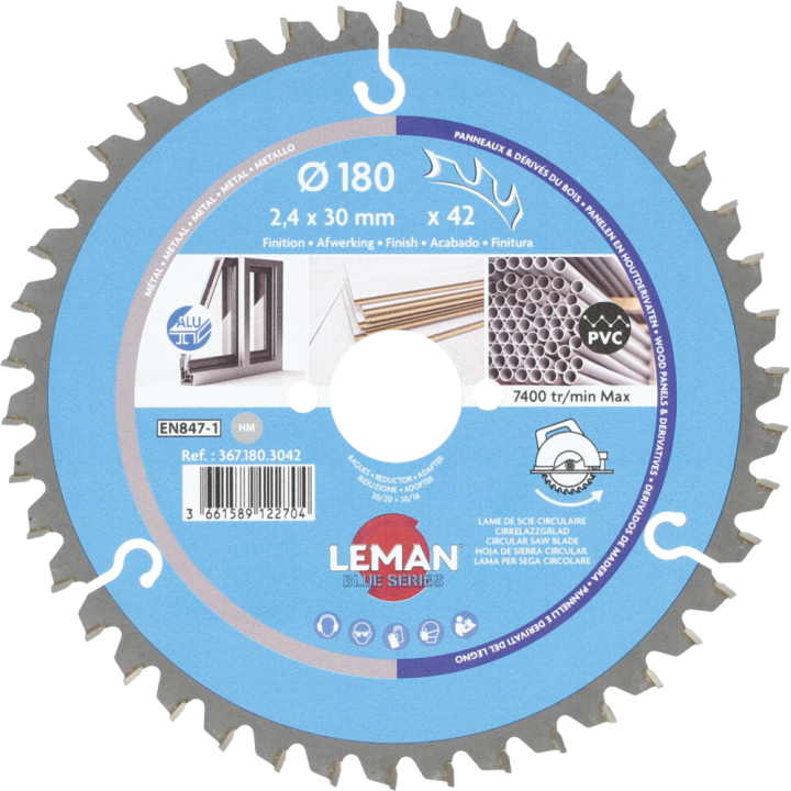 Lame de scir circualire pour machines portatives et à onglets