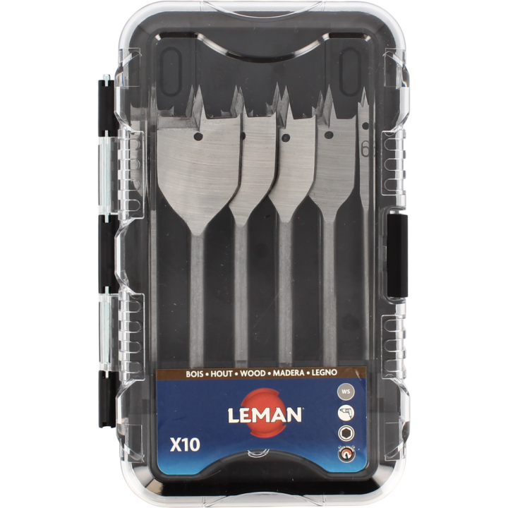 Coffret de 10 mèches plates bois