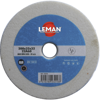 White vitrified grinding wheel