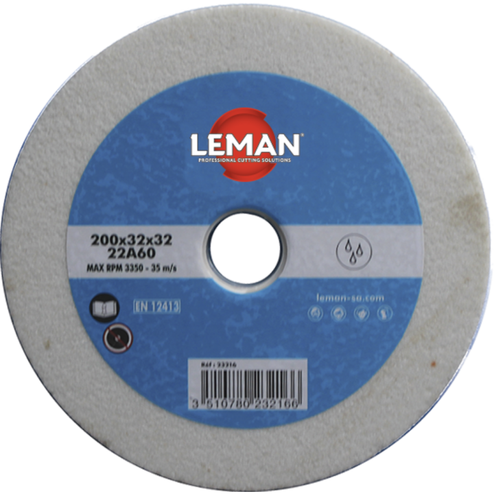 White vitrified grinding wheel