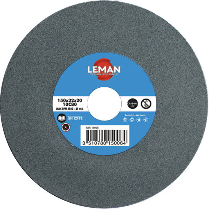 Green vitrified grinding wheel