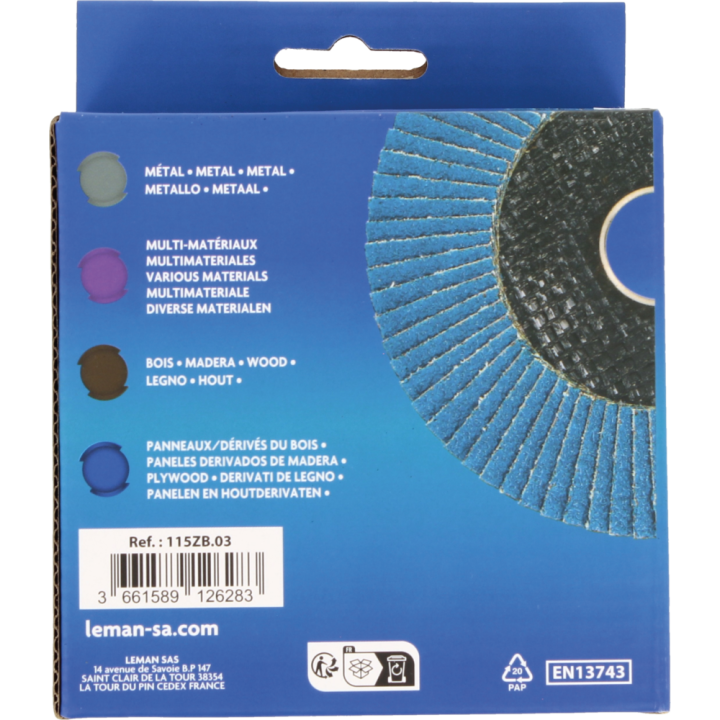 Disque à lamelles bombé zirconium