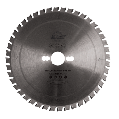 Dry cutting blade for ferrous metals