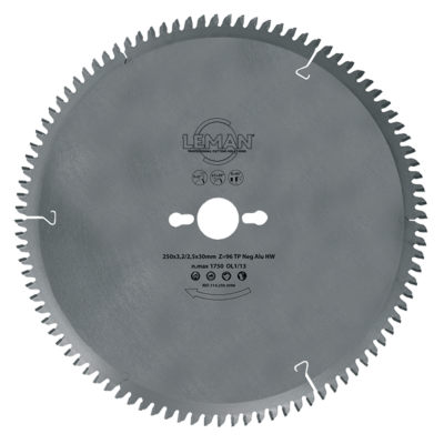 Cutting blade for non-ferrous metals