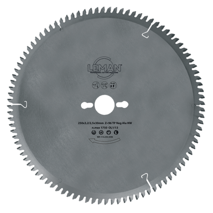 Cutting blade for non-ferrous metals
