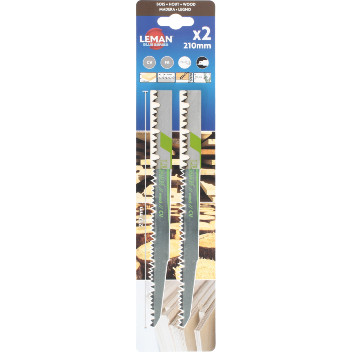 Carte 2 lames de scie sabre