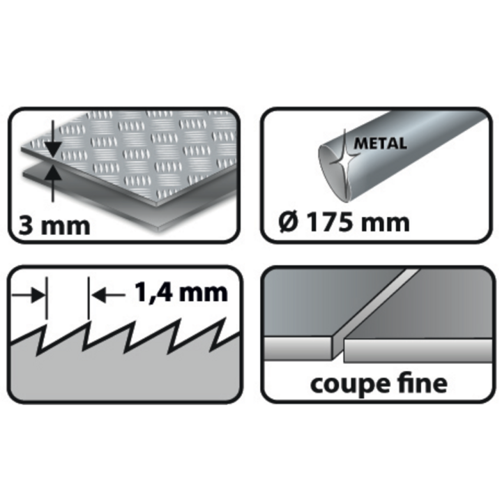 Carte 5 lames de scie sabre