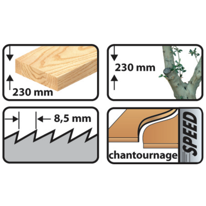 Carte 5 lames de scie sabre