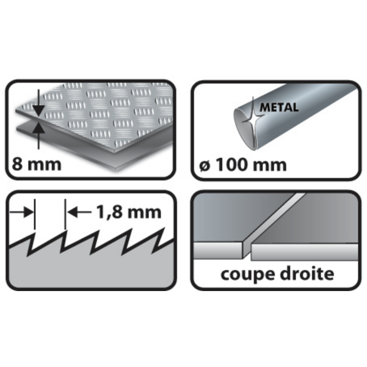 Carte 5 lames de scie sabre