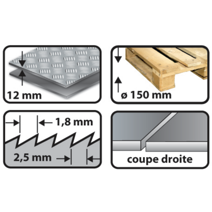 Carte 5 lames de scie sabre