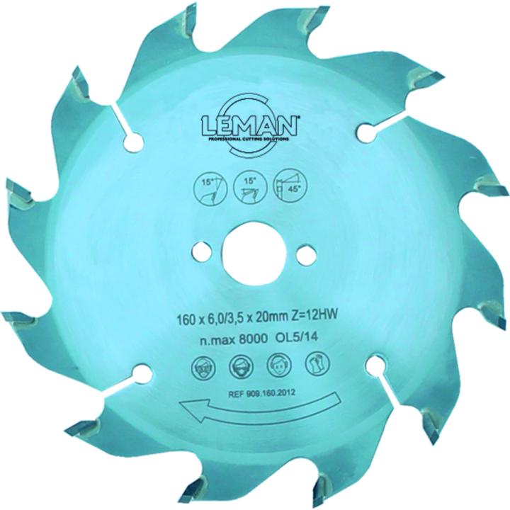 Lame circulaire pour rainurage grain d'orge