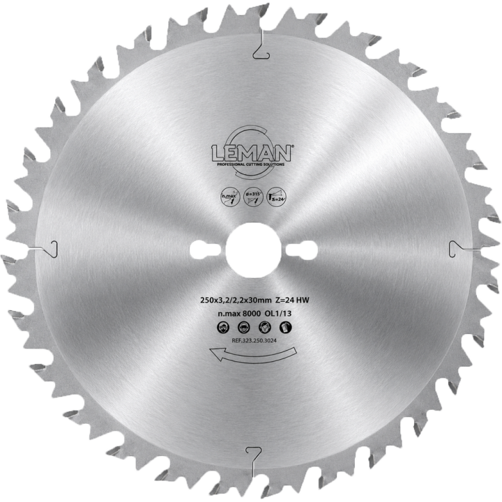 Lame circulaire de débit bois massif