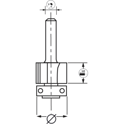 Mèche daffleureuse diamantée + guide