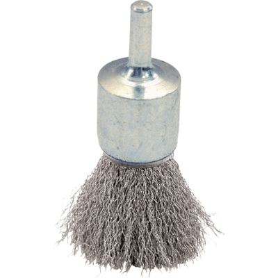 Crimped stainless steel wire long brush