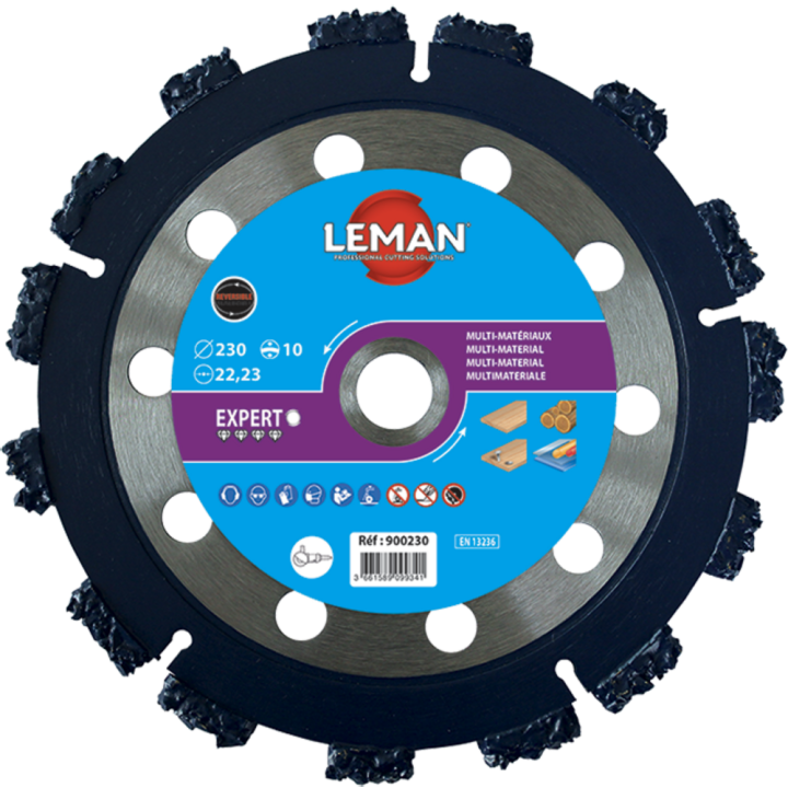 Multi-material carbide disc