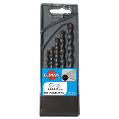 Box of 5 round drill bits for tiling