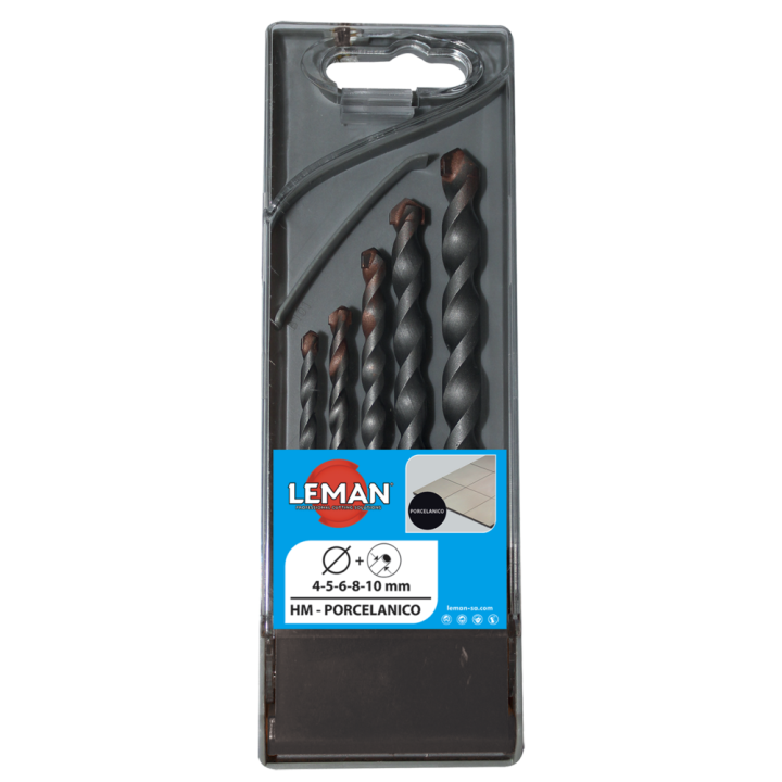 Box of 5 round drill bits for tiling