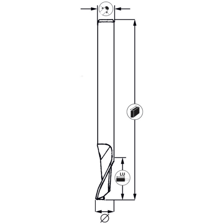 Single lip drill bit