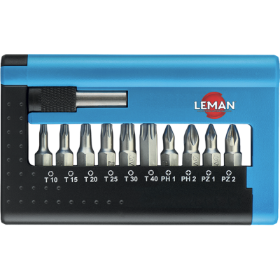 Caja de puntas de destornillador de acero inoxidable de 11 piezas