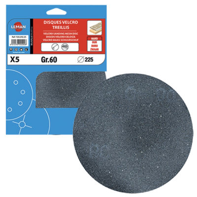 Mesh velcro disc for wall and ceiling