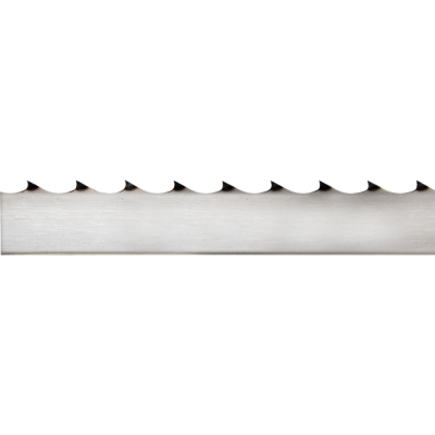 Steel bandsaw blade for logs