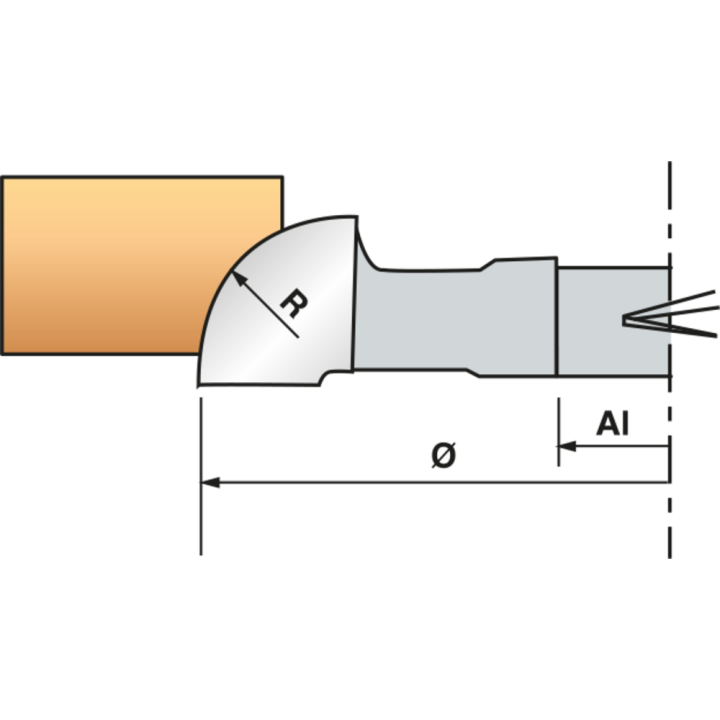 Porte-outils congé à plaquettes interchangeables