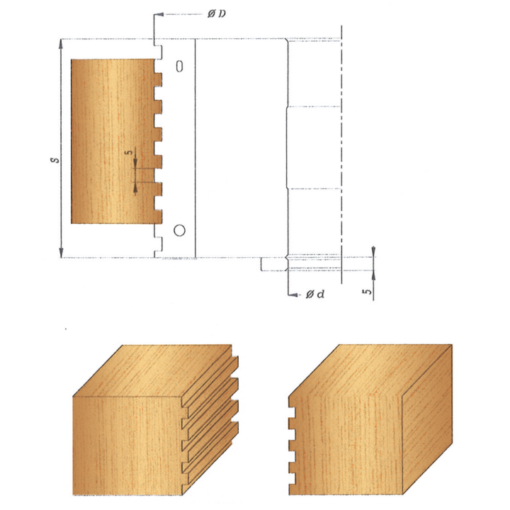 Porte-outils à jointer à fond plat
