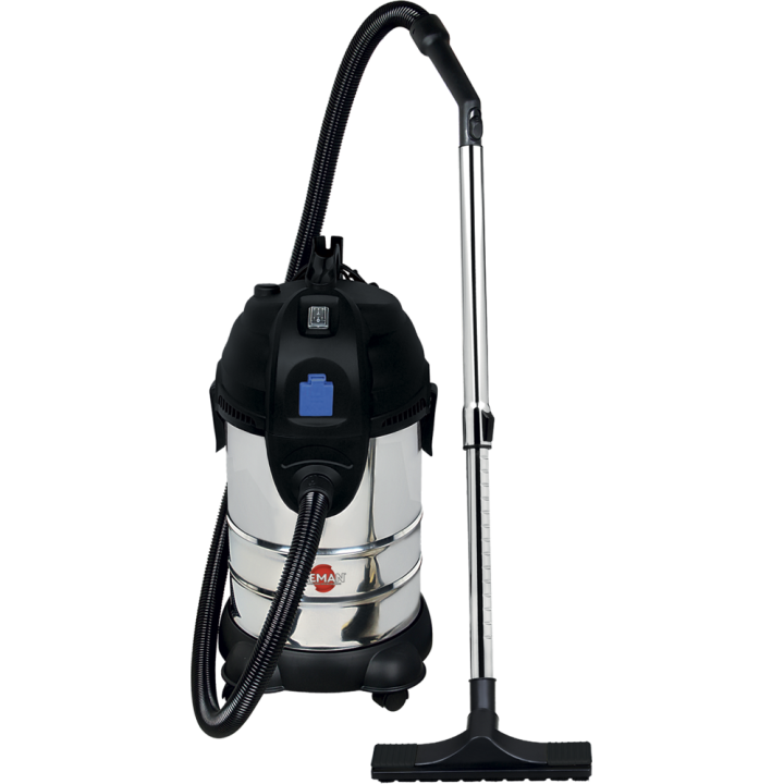 Aspirateur eau et poussière  inox  décolmatage manuel  30 l - 1400 w