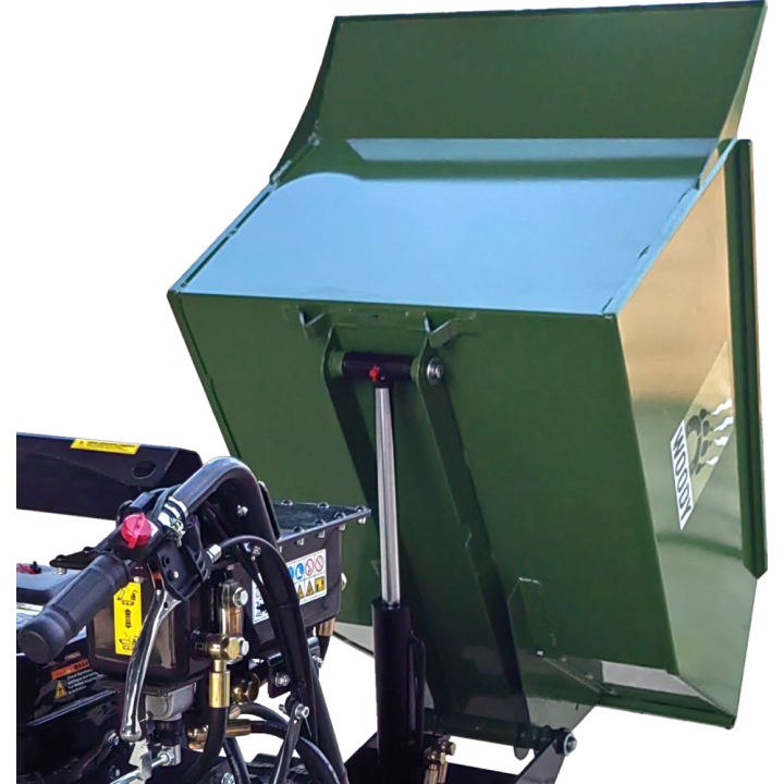 Mini-dumper thermique 500 kg hydraulique 270 cm³