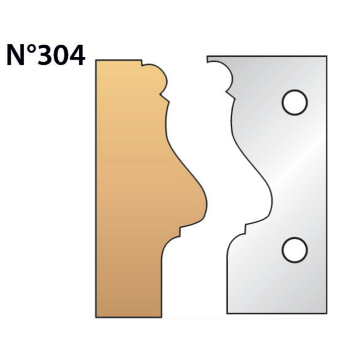 Set 2 ferri altezza 90 mm