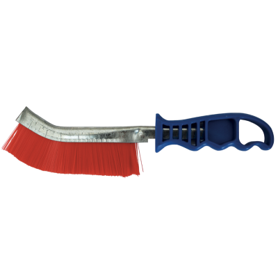 Nylon wire brush with plastic handle