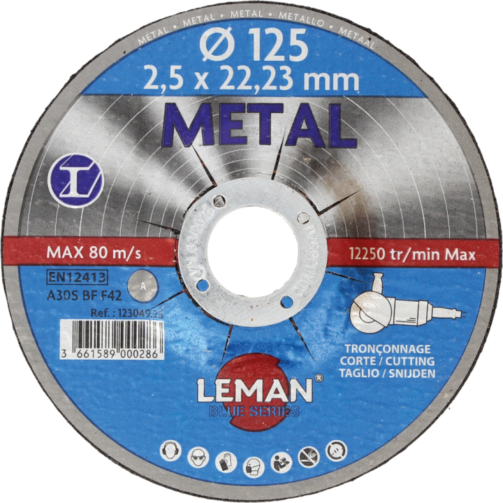 Pack de 5 disques tronçonnage metal 
