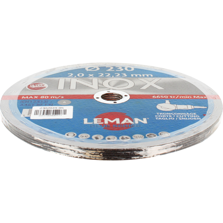 Pack 5 disques tronçonnage inox