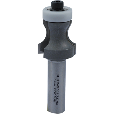 Fresa para rincón superior + guía  delrin