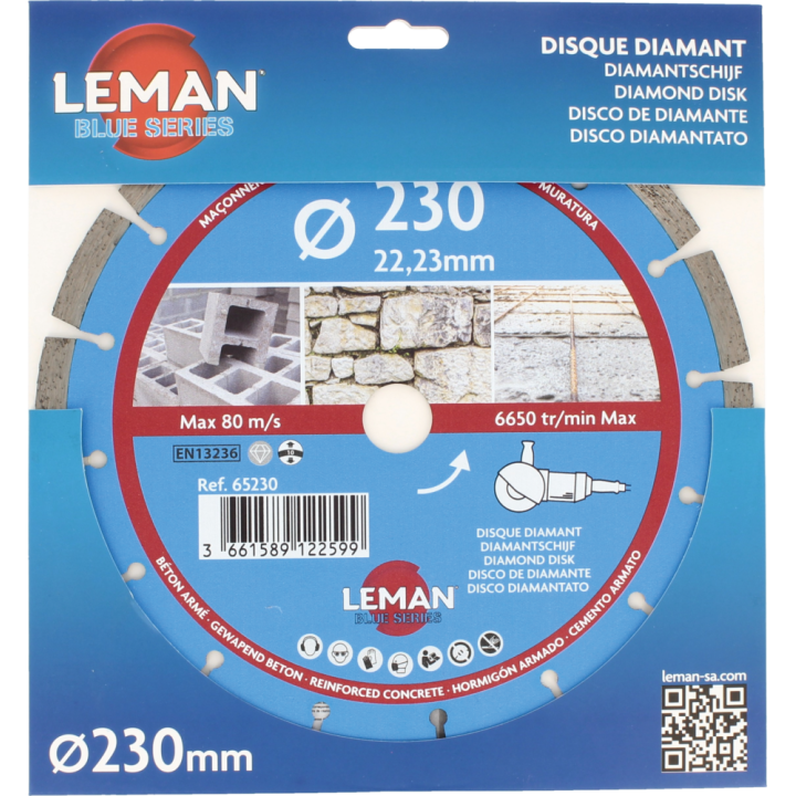 Disque diamant beton armé, aciers