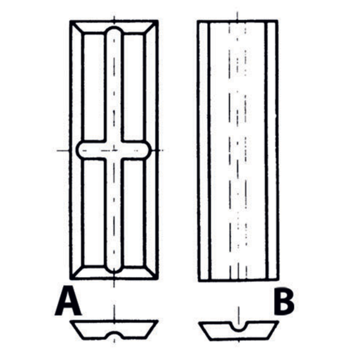 Grooved 35 carbide mini-inserts