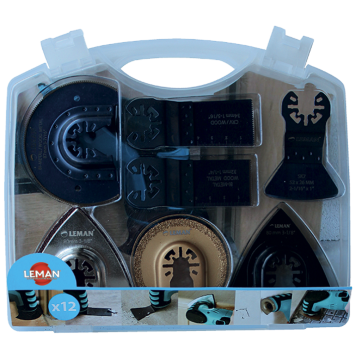 Caja 12 accesorios multimateriales