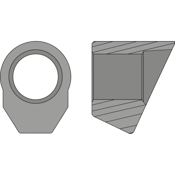 Vis et écrou ogive trapézoïdal