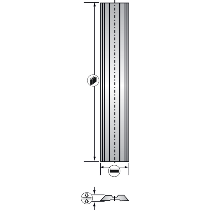 18 hss reversible blades -  centrolock  system