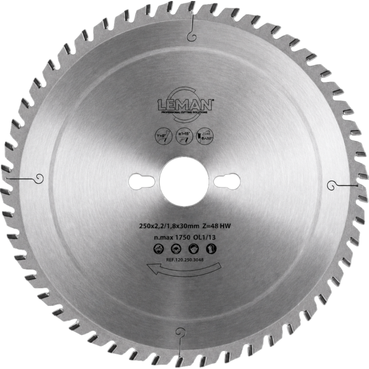 Dry cutting blade for ferrous metals