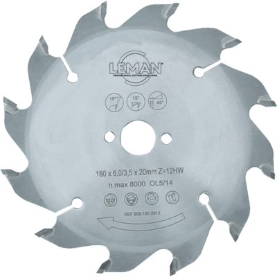 Blade for diamond chisel grooving in woods and boards made from wood